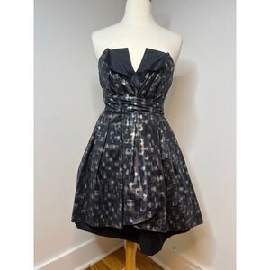 Minuet Modcloth Origami Mini Strapless Dress